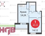 1-комнатная квартира площадью 40.3 кв.м в ЖК "Рациональ", Головашкина ул., 3 | цена 4 300 000 руб. | www.metrprice.ru