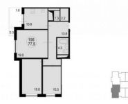 3-комнатная квартира площадью 79.4 кв.м, Радио ул. | цена 7 741 500 руб. | www.metrprice.ru