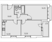 2-комнатная квартира площадью 55 кв.м, Николо-Хованская ул., 12К1С2 | цена 5 458 110 руб. | www.metrprice.ru