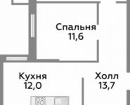 2-комнатная квартира площадью 61 кв.м,  | цена 3 780 700 руб. | www.metrprice.ru