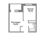 1-комнатная квартира площадью 33.7 кв.м, Троицкая ул. | цена 2 816 130 руб. | www.metrprice.ru