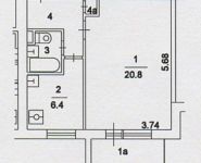 1-комнатная квартира площадью 36 кв.м, Полимерная ул., 5 | цена 5 250 000 руб. | www.metrprice.ru
