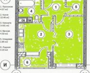 1-комнатная квартира площадью 38.8 кв.м, Братиславская улица, 15к2 | цена 6 868 310 руб. | www.metrprice.ru