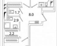 2-комнатная квартира площадью 64 кв.м, Рязанский просп. | цена 9 364 032 руб. | www.metrprice.ru