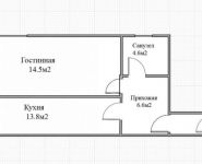 1-комнатная квартира площадью 40.8 кв.м, Волгоградский проспект, 32к3 | цена 6 200 000 руб. | www.metrprice.ru