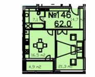 1-комнатная квартира площадью 62 кв.м, Садовническая ул., 57С1 | цена 36 890 000 руб. | www.metrprice.ru