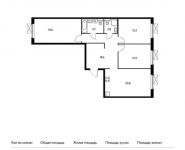 3-комнатная квартира площадью 91.4 кв.м, | цена 7 156 620 руб. | www.metrprice.ru