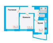 2-комнатная квартира площадью 50.2 кв.м, Рябиновая ул. | цена 2 861 400 руб. | www.metrprice.ru