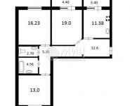 3-комнатная квартира площадью 84.5 кв.м, улица Чугунова, 43 | цена 6 450 000 руб. | www.metrprice.ru