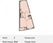 2-комнатная квартира площадью 64 кв.м, Береговой пр., ВЛ5 | цена 18 880 000 руб. | www.metrprice.ru
