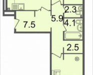 3-комнатная квартира площадью 86.2 кв.м, Серебрякова, 11-13, корп.3 | цена 12 404 180 руб. | www.metrprice.ru