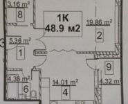 1-комнатная квартира площадью 50 кв.м, Краснобогатырская ул., 90 | цена 13 000 000 руб. | www.metrprice.ru