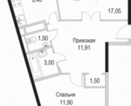 2-комнатная квартира площадью 56 кв.м, улица Толбухина, 22А | цена 4 602 400 руб. | www.metrprice.ru