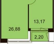 2-комнатная квартира площадью 45 кв.м, Ходынский бул., 2С1 | цена 7 987 088 руб. | www.metrprice.ru