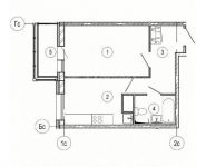 1-комнатная квартира площадью 35.6 кв.м, Космонавтов б-р | цена 3 263 000 руб. | www.metrprice.ru