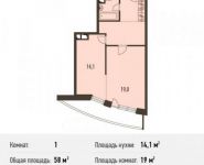 1-комнатная квартира площадью 58 кв.м, Донецкая улица, 30с29 | цена 5 626 000 руб. | www.metrprice.ru