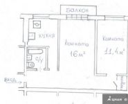 2-комнатная квартира площадью 44 кв.м, Азовская улица, 37к1 | цена 6 490 000 руб. | www.metrprice.ru