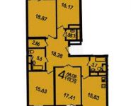 4-комнатная квартира площадью 119 кв.м, Лобачевского ул., 118С2 | цена 23 950 000 руб. | www.metrprice.ru