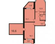 2-комнатная квартира площадью 79.3 кв.м, Советский проспект, д.100 | цена 7 109 579 руб. | www.metrprice.ru