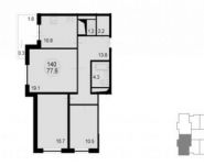 3-комнатная квартира площадью 79.5 кв.м, Радио ул. | цена 7 512 750 руб. | www.metrprice.ru