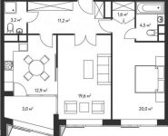 2-комнатная квартира площадью 76 кв.м, Студёный проезд, 6к3 | цена 20 824 000 руб. | www.metrprice.ru