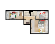 3-комнатная квартира площадью 78.16 кв.м, Складочная ул, 6к1 | цена 15 655 448 руб. | www.metrprice.ru