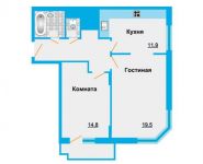 2-комнатная квартира площадью 60.7 кв.м, Речной проезд, 11 | цена 4 006 200 руб. | www.metrprice.ru