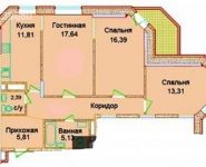 3-комнатная квартира площадью 90 кв.м, Чистопольская ул., 32 | цена 4 800 000 руб. | www.metrprice.ru