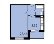 1-комнатная квартира площадью 39.2 кв.м, Гоголя ул, 3 | цена 3 903 059 руб. | www.metrprice.ru