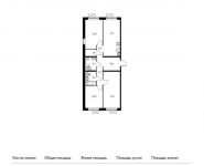 3-комнатная квартира площадью 80.1 кв.м, | цена 6 375 960 руб. | www.metrprice.ru