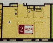 2-комнатная квартира площадью 64 кв.м, Староалексеевская улица, 5 | цена 12 000 000 руб. | www.metrprice.ru