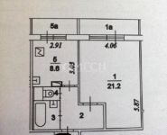 1-комнатная квартира площадью 41 кв.м, Химкинский бульвар, 21 | цена 6 900 000 руб. | www.metrprice.ru