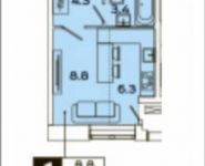 1-комнатная квартира площадью 22 кв.м, Рязанский просп. | цена 4 321 399 руб. | www.metrprice.ru