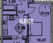 1-комнатная квартира площадью 35.5 кв.м в ЖК "Петра Алексеева", Петра Алексеева ул., 12 | цена 6 200 000 руб. | www.metrprice.ru