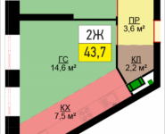 2-комнатная квартира площадью 43.7 кв.м, Адмирала Макарова, 10, корп.4 | цена 9 177 000 руб. | www.metrprice.ru