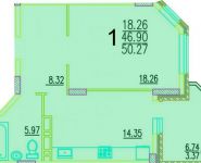 1-комнатная квартира площадью 51 кв.м, Серебрянка мкр, 46 | цена 3 800 000 руб. | www.metrprice.ru