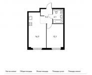1-комнатная квартира площадью 38.5 кв.м,  | цена 6 325 550 руб. | www.metrprice.ru