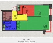 2-комнатная квартира площадью 49.9 кв.м, Авангардная, корп.5 | цена 5 339 300 руб. | www.metrprice.ru