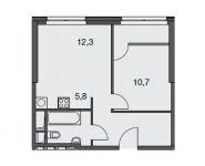 1-комнатная квартира площадью 43.5 кв.м, Спасская Б. ул, 4с1 | цена 12 615 000 руб. | www.metrprice.ru