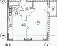 1-комнатная квартира площадью 43.1 кв.м, Ходынская улица, 2с9 | цена 7 279 120 руб. | www.metrprice.ru