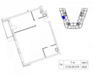 2-комнатная квартира площадью 70 кв.м, Шеногина ул., 1 | цена 20 201 100 руб. | www.metrprice.ru