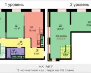 5-комнатная квартира площадью 132.7 кв.м, Авангардная, 8 | цена 13 402 700 руб. | www.metrprice.ru