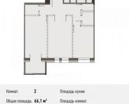 2-комнатная квартира площадью 66.1 кв.м, Береговой пр., ВЛ5 | цена 16 128 400 руб. | www.metrprice.ru