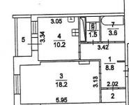 1-комнатная квартира площадью 45 кв.м, Колпакова ул., 24 | цена 5 700 000 руб. | www.metrprice.ru