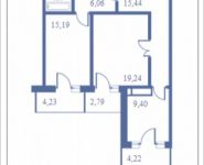 2-комнатная квартира площадью 85.2 кв.м, Кудрявцева, 14 | цена 8 987 509 руб. | www.metrprice.ru