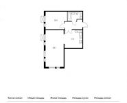 2-комнатная квартира площадью 58 кв.м, Ленинский проспект, 20 | цена 5 318 600 руб. | www.metrprice.ru