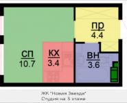 1-комнатная квартира площадью 22 кв.м, посёлок Газопровод, 101к5 | цена 2 718 300 руб. | www.metrprice.ru