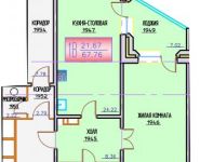 1-комнатная квартира площадью 67.8 кв.м, Угрешская ул., 32 | цена 4 100 000 руб. | www.metrprice.ru