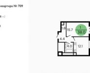 1-комнатная квартира площадью 38 кв.м, Ленинградское ш, 58/14 | цена 6 084 799 руб. | www.metrprice.ru