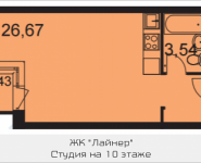 1-комнатная квартира площадью 32.6 кв.м, Ходынский бульвар | цена 5 546 890 руб. | www.metrprice.ru